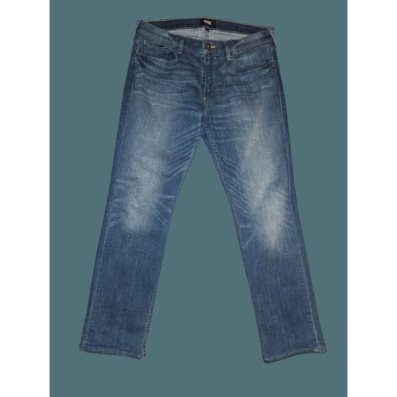 Paige Federal Slim Straight Leg Jeans Hammonds  Wash Men Size 34 - Picture 1 of 10
